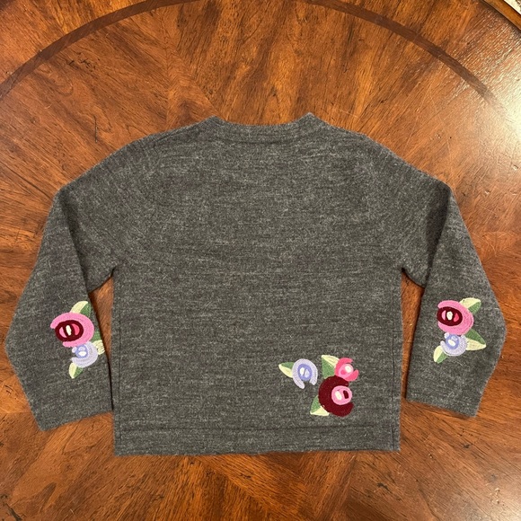 Talbots Kids Embroidered Cardigan Sweater. Size 4. - Picture 3 of 3